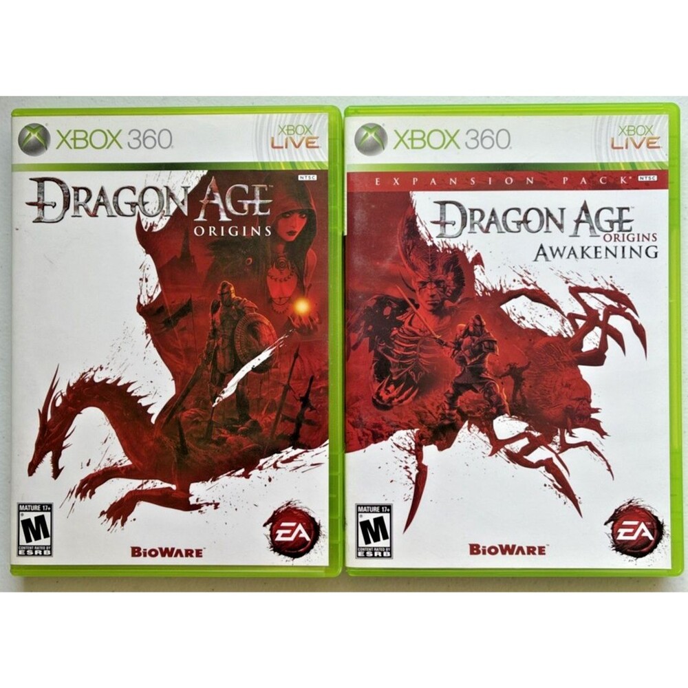 Dragon Age Origins + Dragon Age Awakening Bundle Microsoft Xbox 360 With Manuals